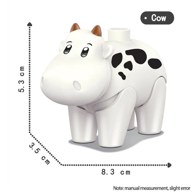 Big Size Diy Building Blocks Animal Accessories Figures Lion Panda Compatible with Big Size Toys for Children Kids Gifts