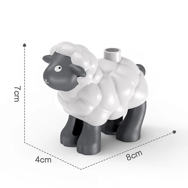 Big Size Diy Building Blocks Animal Accessories Figures Lion Panda Compatible with Big Size Toys for Children Kids Gifts