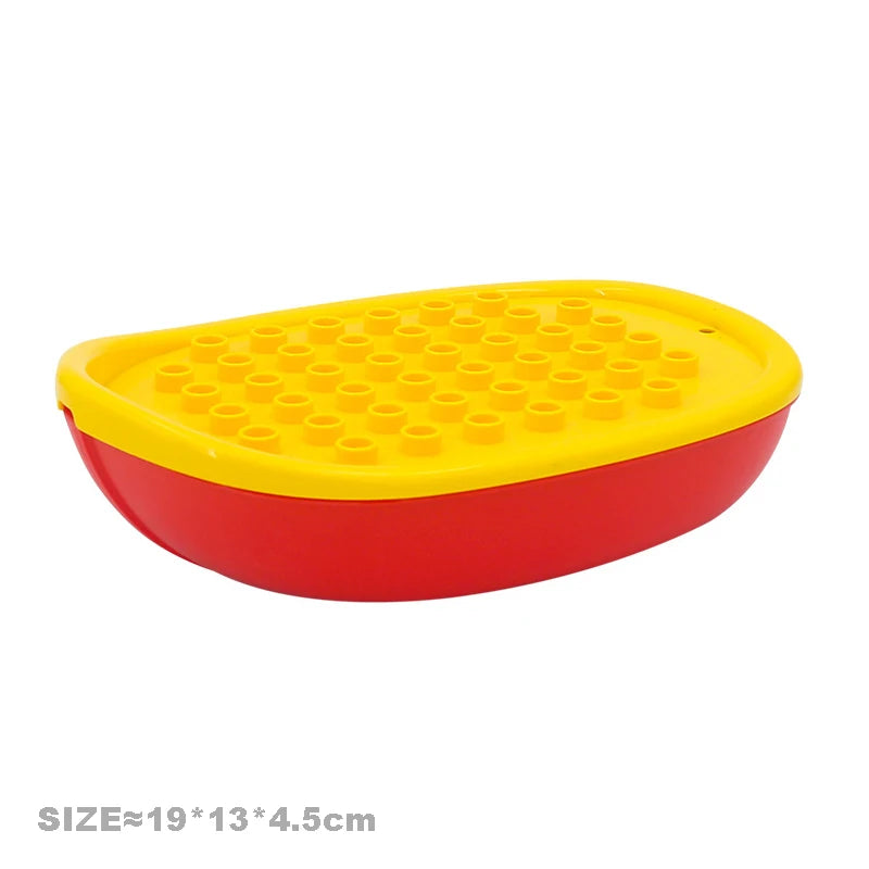 Car Model Children Assemble Toys Big Building Blocks City Traffic Parts Vehicle Trailer Chassis Boat Motorcycle Compatible brick