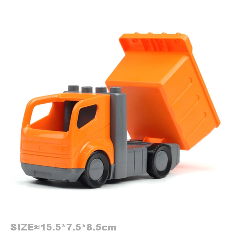 Car Model Children Assemble Toys Big Building Blocks City Traffic Parts Vehicle Trailer Chassis Boat Motorcycle Compatible brick