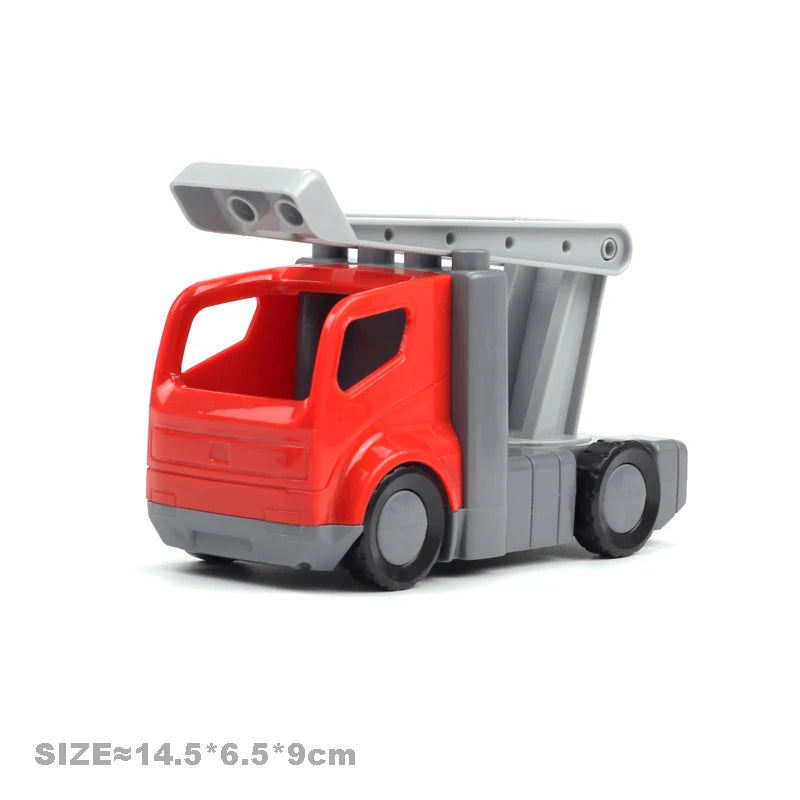 Car Model Children Assemble Toys Big Building Blocks City Traffic Parts Vehicle Trailer Chassis Boat Motorcycle Compatible brick