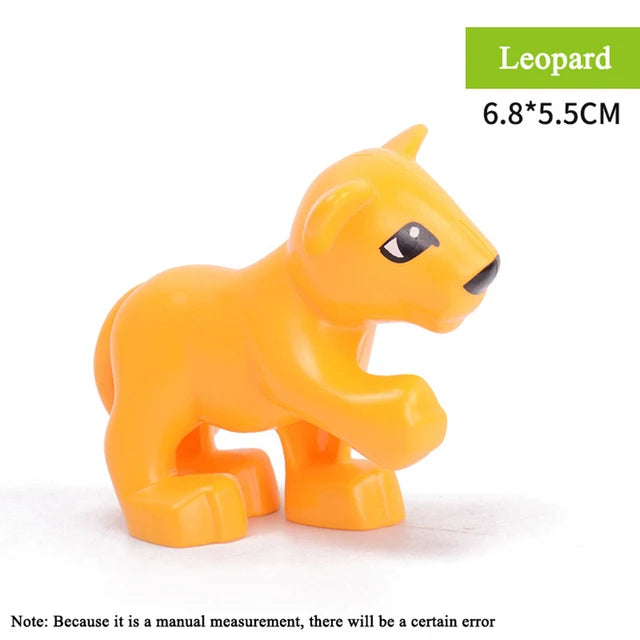 Big Size Diy Building Blocks Animal Accessories Figures Lion Panda Compatible with Big Size Toys for Children Kids Gifts