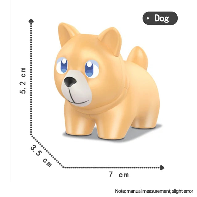 Big Size Diy Building Blocks Animal Accessories Figures Lion Panda Compatible with Big Size Toys for Children Kids Gifts