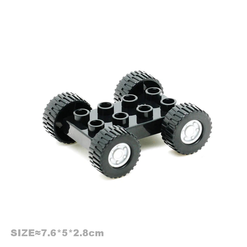 Car Model Children Assemble Toys Big Building Blocks City Traffic Parts Vehicle Trailer Chassis Boat Motorcycle Compatible brick