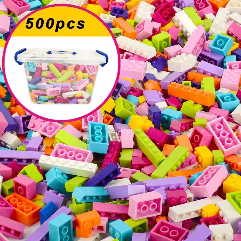 1000 Pieces Building Blocks City DIY Creative Bricks Compatible inglys Bricks Bulk Base Plate Educational Kids Toy Blocks