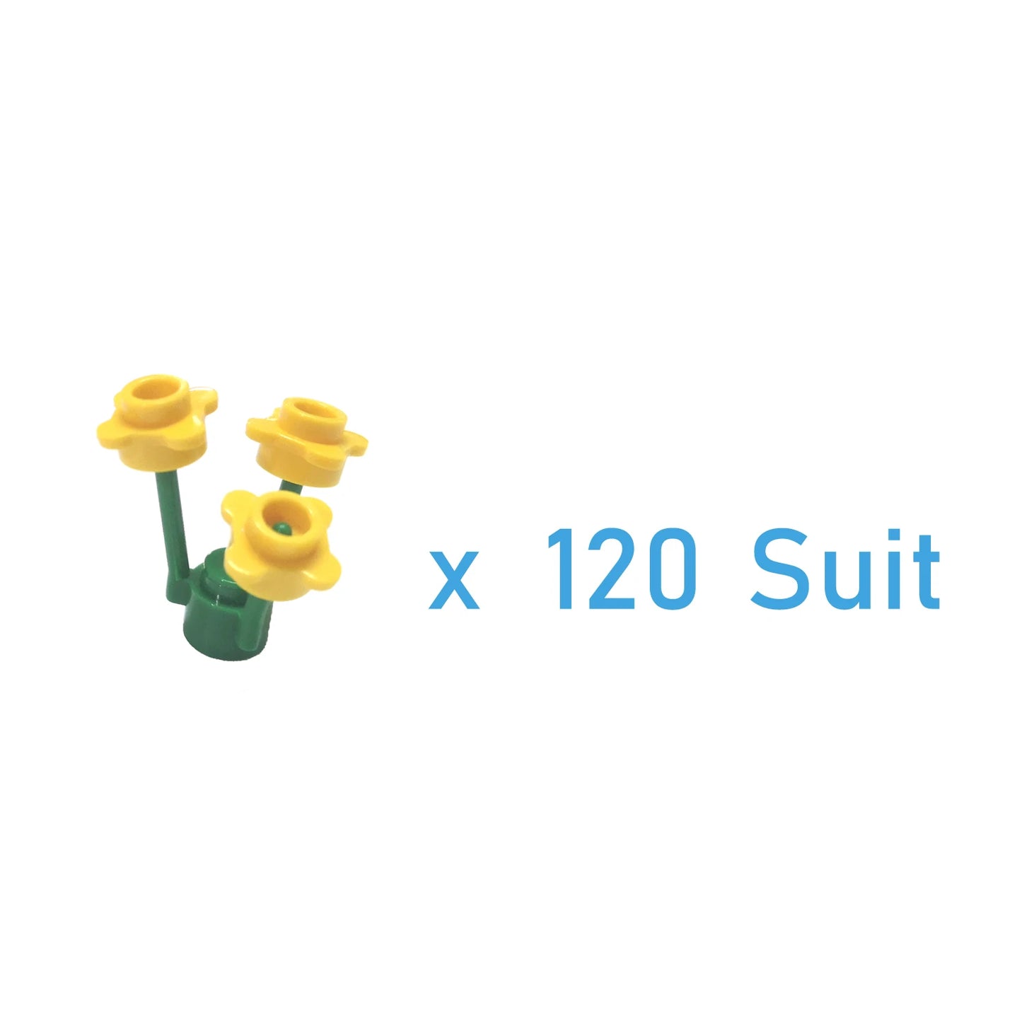 DIY Building Blocks Figures Bricks Flower Plants 120 Suit Educational Creative Size Compatible With 33291 Toys for Children