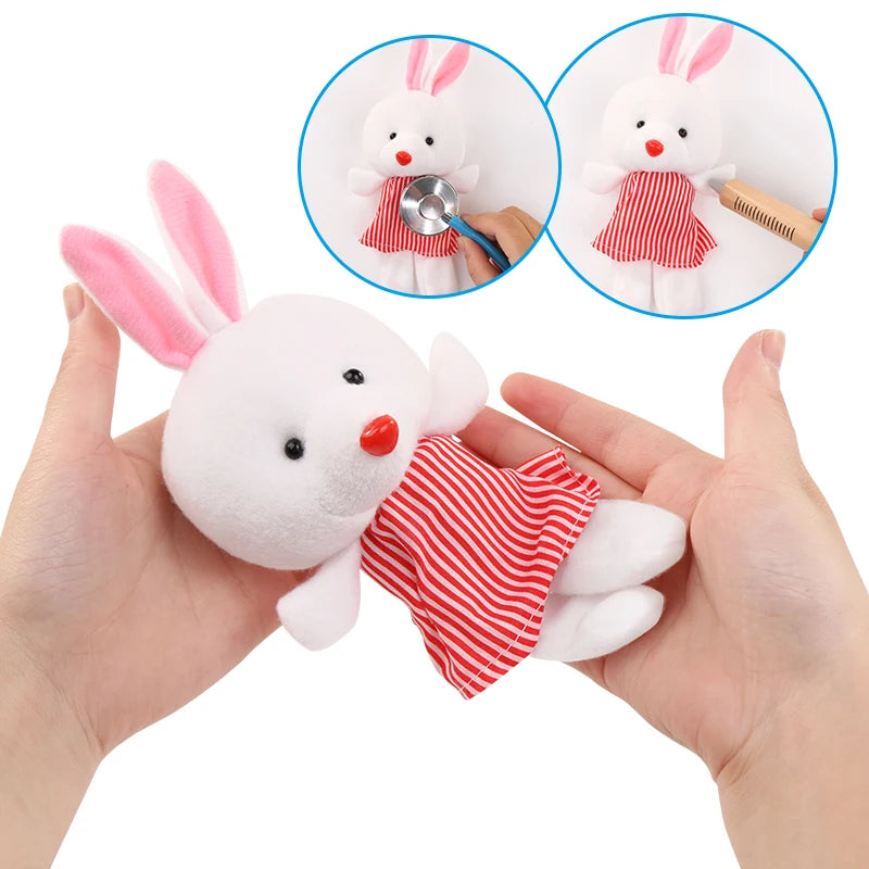 Baby Wooden Pretend Play Doctor Educationa Toys for Children Medical Simulation Medicine Chest Set for Kids Interest Development