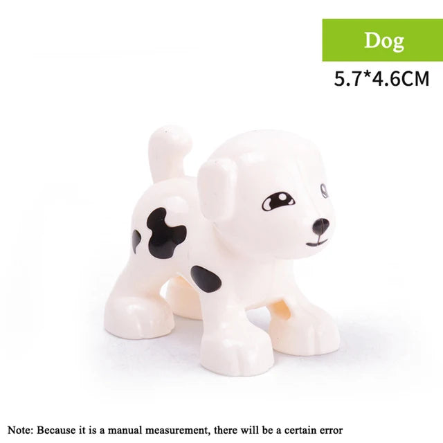 Big Size Diy Building Blocks Animal Accessories Figures Lion Panda Compatible with Big Size Toys for Children Kids Gifts
