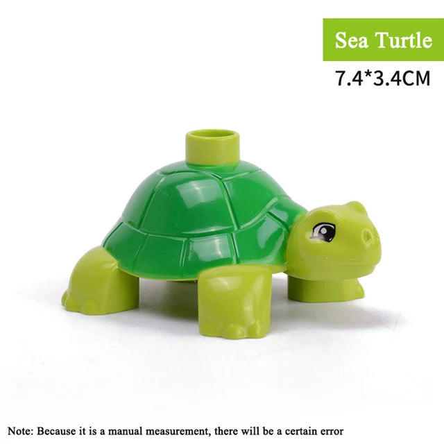 Big Size Diy Building Blocks Animal Accessories Figures Lion Panda Compatible with Big Size Toys for Children Kids Gifts