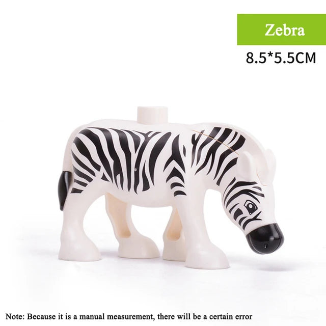 Big Size Diy Building Blocks Animal Accessories Figures Lion Panda Compatible with Big Size Toys for Children Kids Gifts