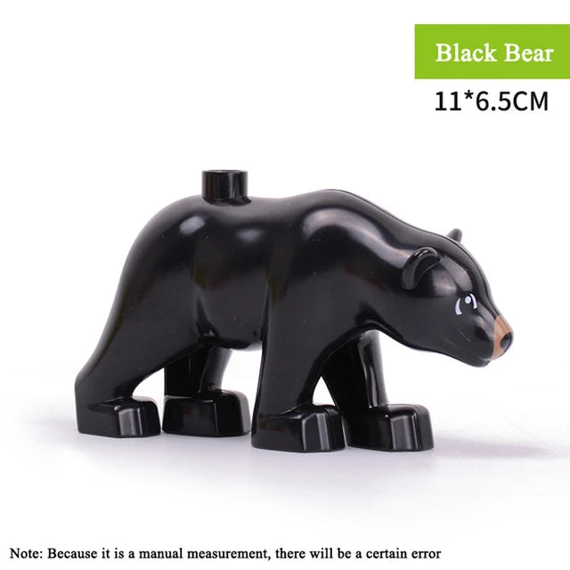 Big Size Diy Building Blocks Animal Accessories Figures Lion Panda Compatible with Big Size Toys for Children Kids Gifts