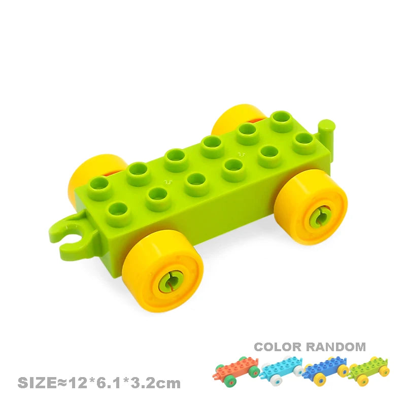 Car Model Children Assemble Toys Big Building Blocks City Traffic Parts Vehicle Trailer Chassis Boat Motorcycle Compatible brick