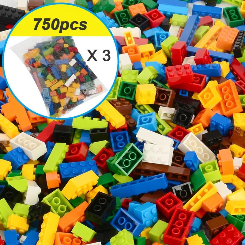1000 Pieces Building Blocks City DIY Creative Bricks Compatible inglys Bricks Bulk Base Plate Educational Kids Toy Blocks
