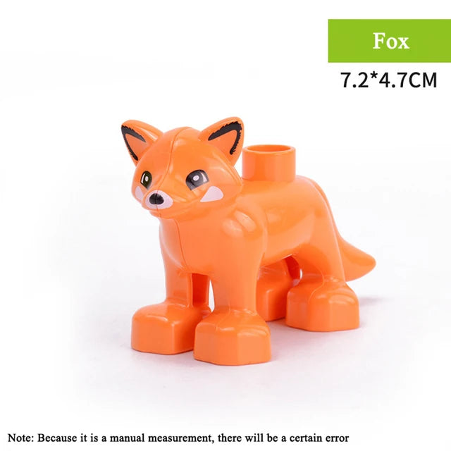 Big Size Diy Building Blocks Animal Accessories Figures Lion Panda Compatible with Big Size Toys for Children Kids Gifts