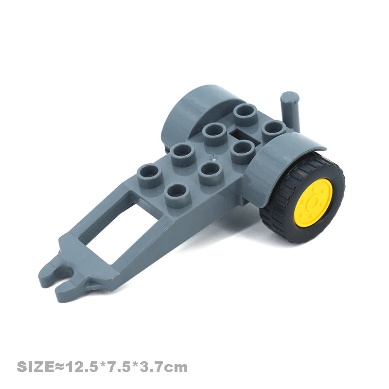 Car Model Children Assemble Toys Big Building Blocks City Traffic Parts Vehicle Trailer Chassis Boat Motorcycle Compatible brick